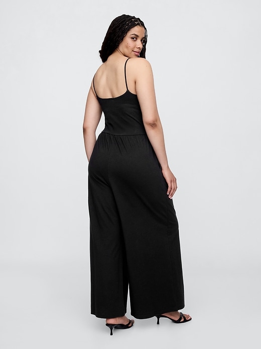 Image number 5 showing, Stretch Jersey Wide-Leg Jumpsuit