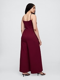 Stretch Jersey Wide-Leg Jumpsuit
