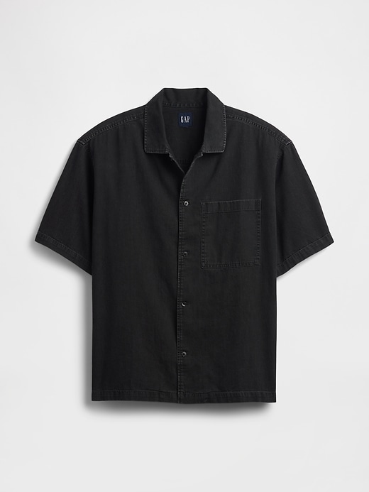 Image number 5 showing, Denim Shirt in Boxy Fit