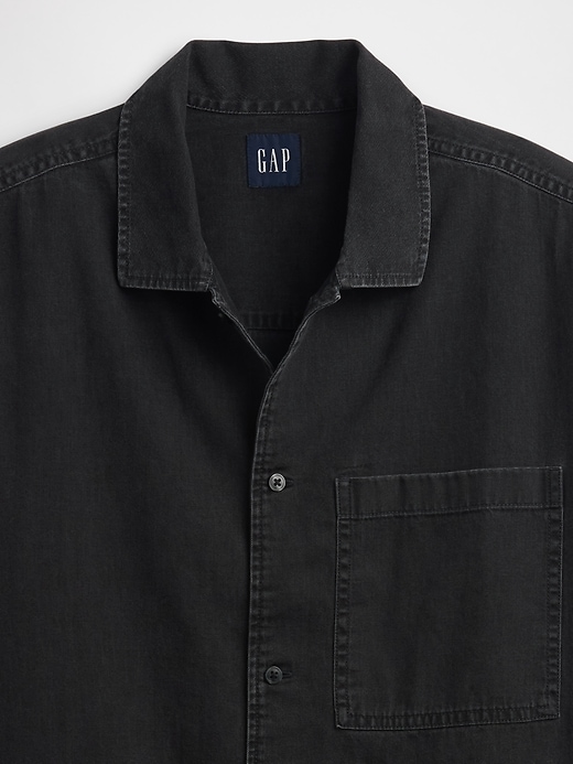 Image number 4 showing, Denim Shirt in Boxy Fit