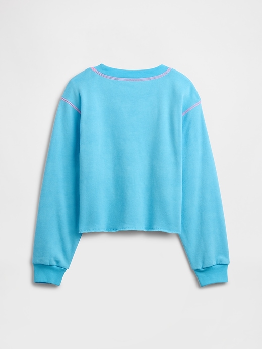 Image number 2 showing, Kids Relaxed French Terry Graphic Sweatshirt