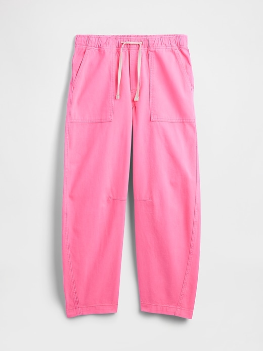 Image number 7 showing, Mid Rise Pull-On Utility Barrel Jeans