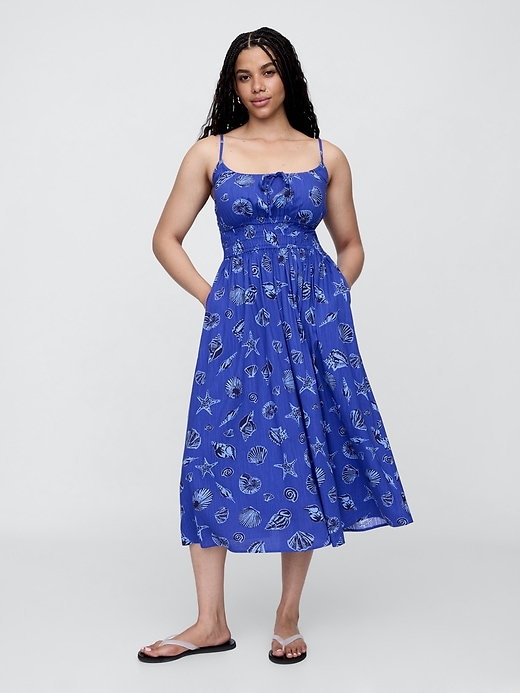 Image number 4 showing, Print Smocked Maxi Dress