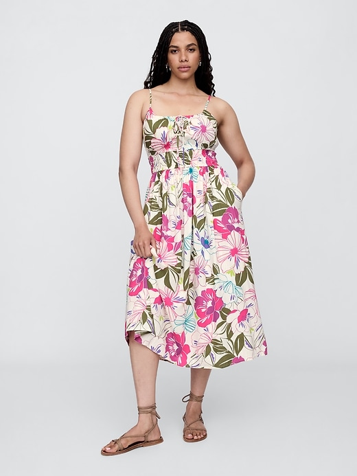 Image number 4 showing, Print Smocked Maxi Dress