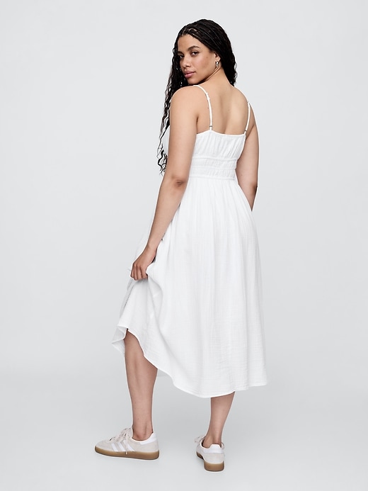 Image number 5 showing, Gauze Tie-Front Maxi Dress
