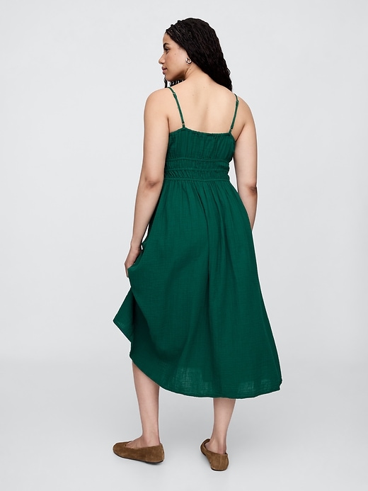 Image number 5 showing, Gauze Tie-Front Maxi Dress