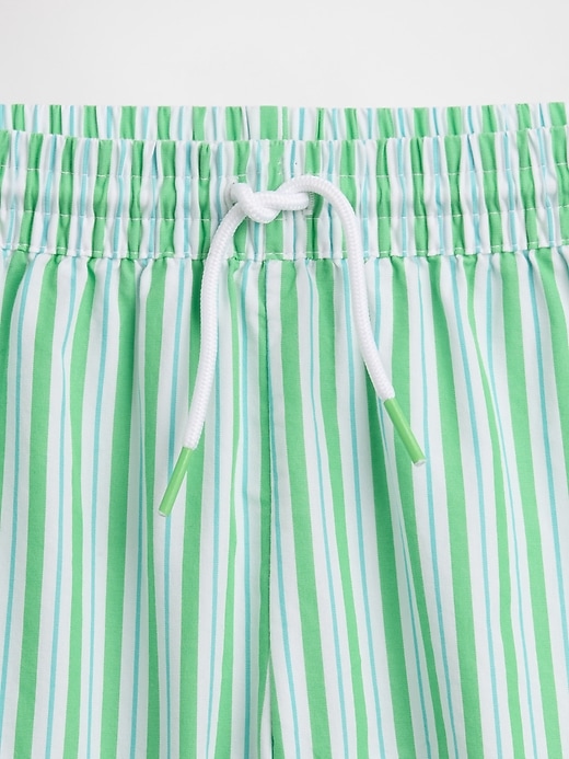 Image number 3 showing, Kids Stripe Poplin Pull-On Shorts