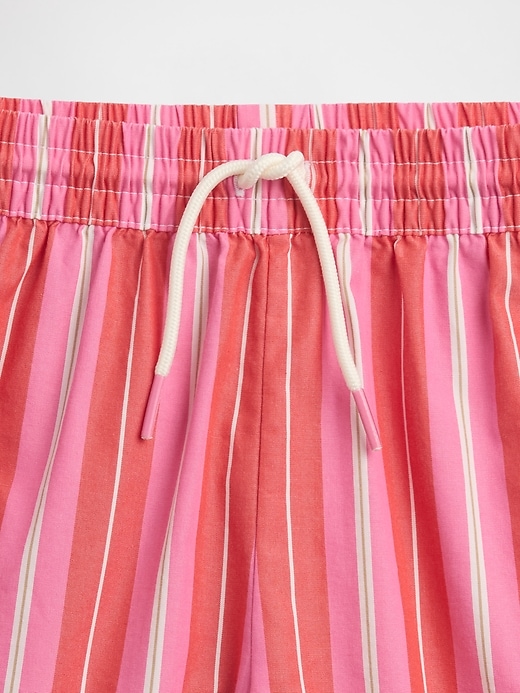Image number 3 showing, Kids Stripe Poplin Pull-On Shorts