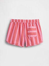 Kids Stripe Poplin Pull-On Shorts