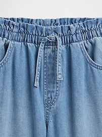 Kids High Rise Pull-On Baggy Jeans