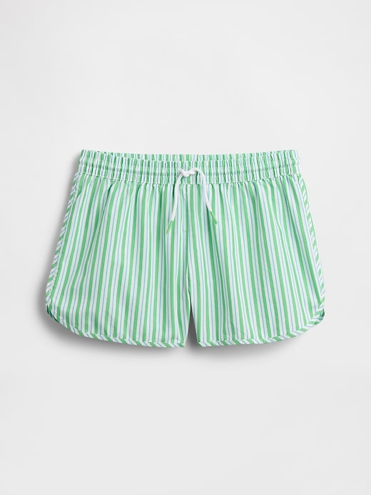 Image number 1 showing, Kids Stripe Poplin Pull-On Shorts