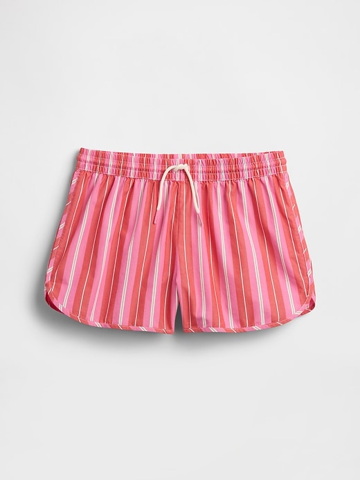 Image number 1 showing, Kids Stripe Poplin Pull-On Shorts