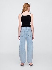 High Rise Barrel Jeans
