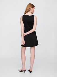 Boatneck Mini Dress