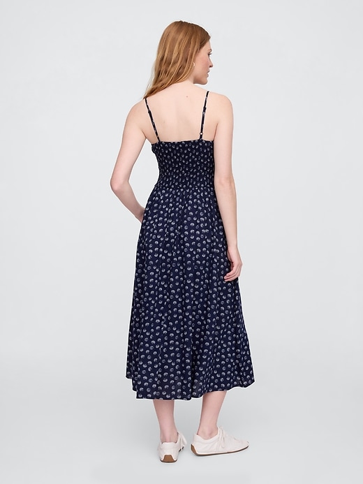 Image number 2 showing, Smocked Dip-Waist Midi Dress