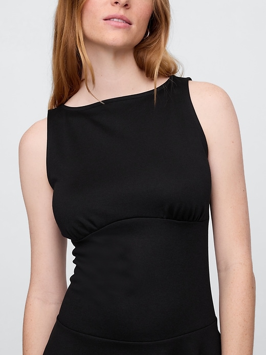 Image number 3 showing, Boatneck Mini Dress