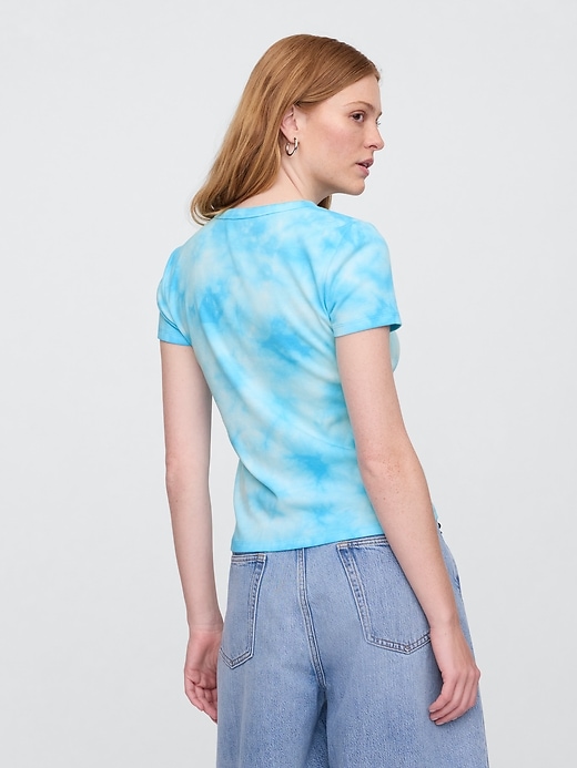 Image number 2 showing, Ribbed Tie-Dye Crewneck T-Shirt