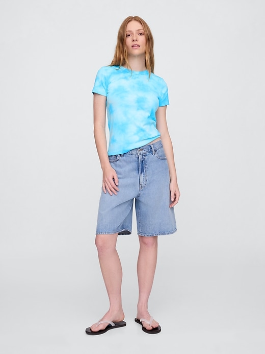 Image number 3 showing, Ribbed Tie-Dye Crewneck T-Shirt