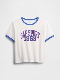 Shrunken Ringer Graphic T-Shirt