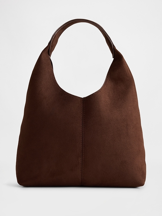 Image number 1 showing, Faux-Suede Handbag