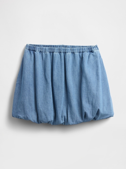 Image number 5 showing, Denim Bubble Mini Skirt