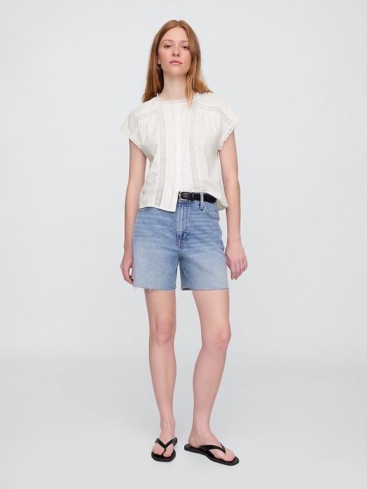 Image number 3 showing, Lace Ruffle Top