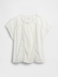 Lace Ruffle Top