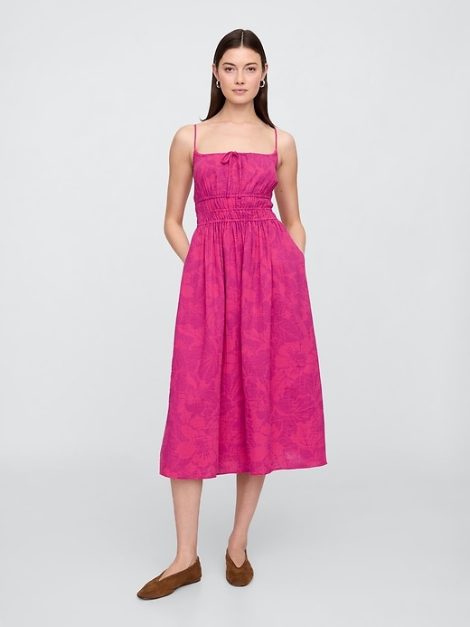 Image number 1 showing, Gauze Tie-Front Maxi Dress