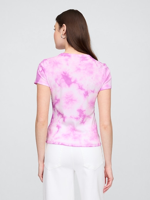 Image number 2 showing, Ribbed Tie-Dye Crewneck T-Shirt