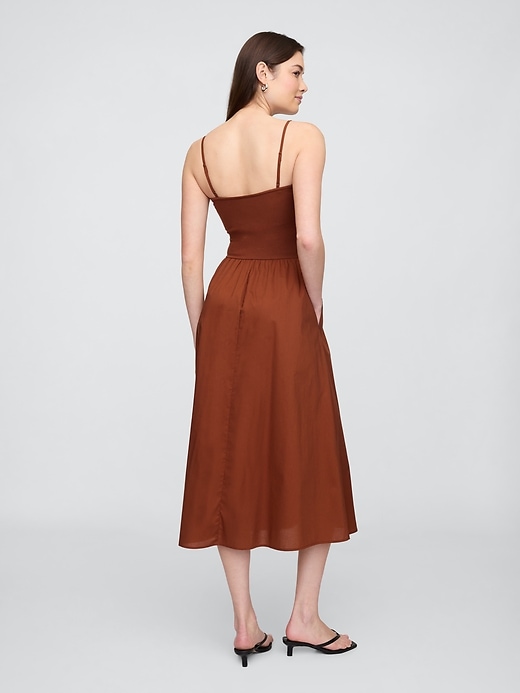 Image number 2 showing, Poplin Midi Dress