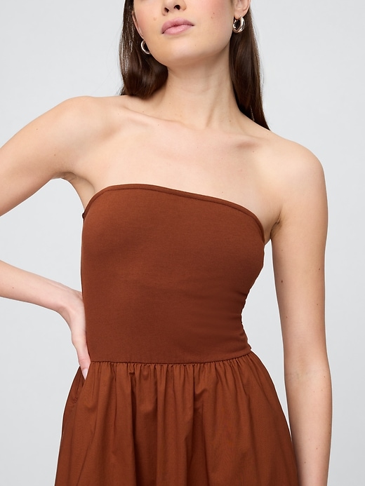 Image number 3 showing, Poplin Midi Dress