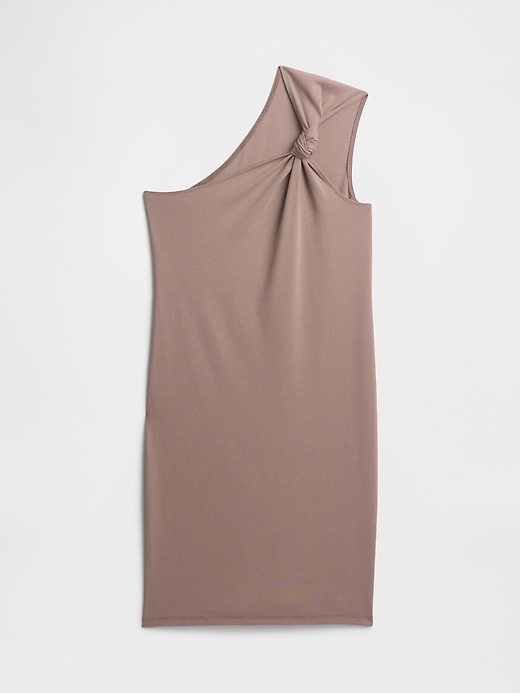 Image number 6 showing, Ribbed One-Shoulder Mini Dress