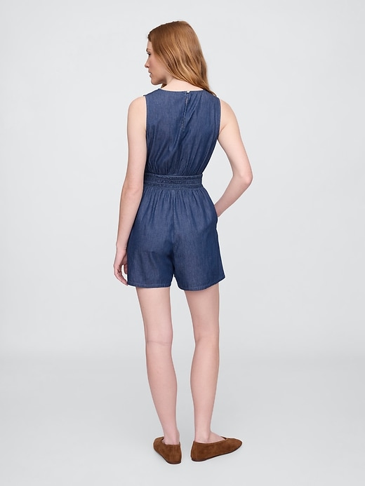 Image number 2 showing, Smocked V-Neck Romper