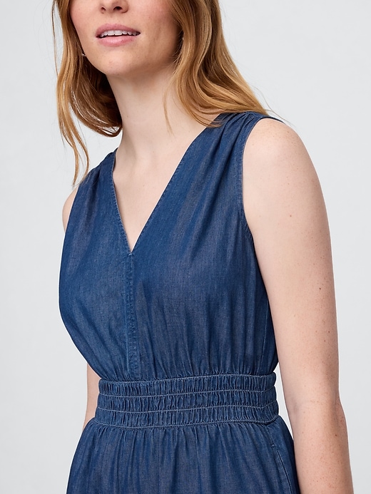 Image number 3 showing, Smocked V-Neck Romper