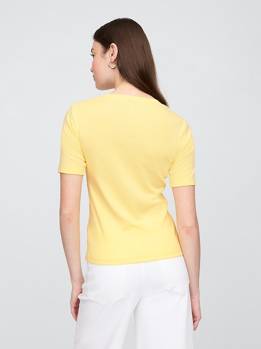 Image number 2 showing, Favorite Ribbed Crewneck T-Shirt