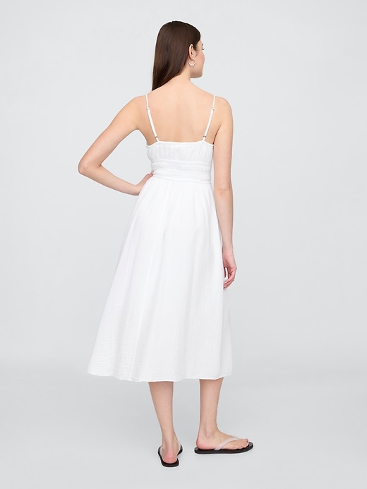 Image number 2 showing, Gauze Tie-Front Maxi Dress