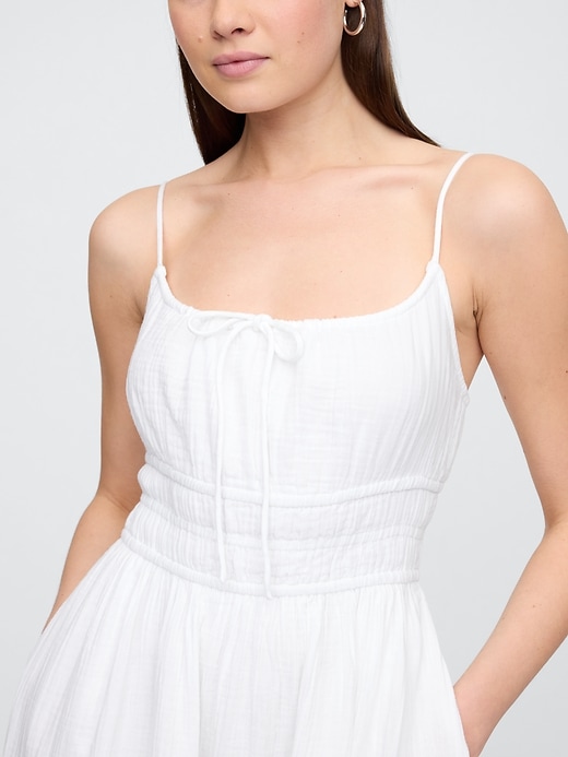 Image number 3 showing, Gauze Tie-Front Maxi Dress