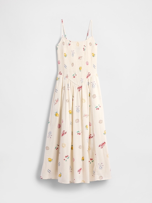 Image number 6 showing, Smocked Dip-Waist Midi Dress
