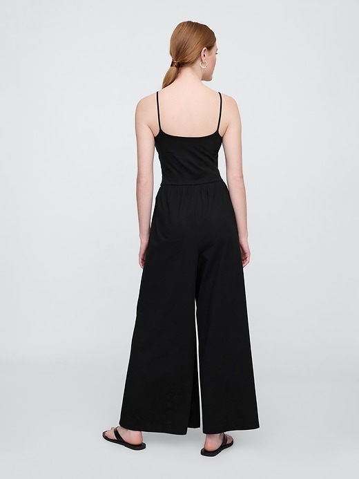 Image number 2 showing, Stretch Jersey Wide-Leg Jumpsuit