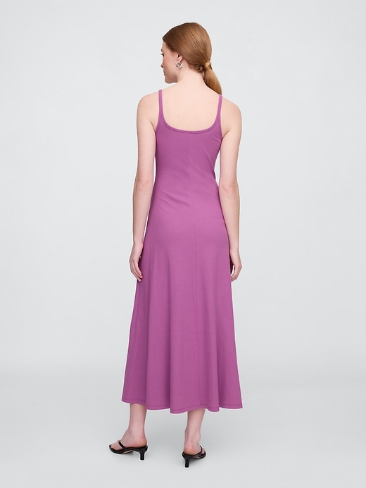 Image number 2 showing, Ribbed Squareneck Midi Dress