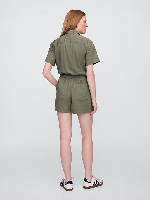 Image number 2 showing, Relaxed Twill Utility Romper
