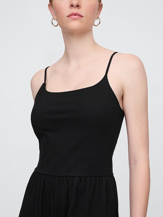 Image number 3 showing, Stretch Jersey Wide-Leg Jumpsuit