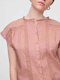 Lace Ruffle Top