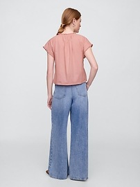 Lace Ruffle Top