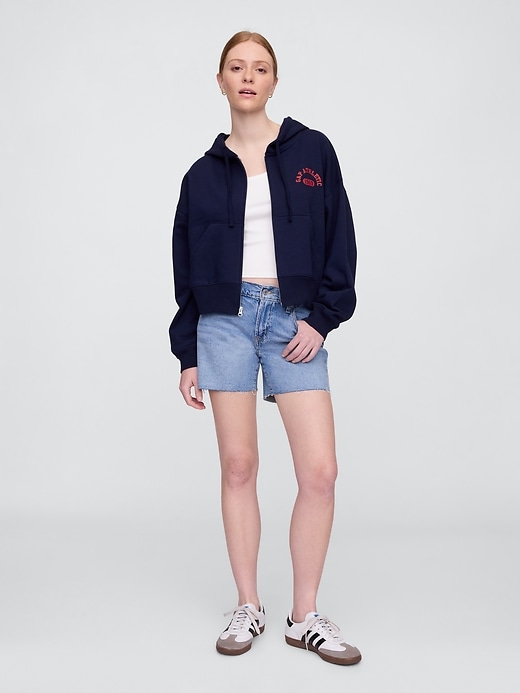 Image number 3 showing, Oversized Gap Graphic Zip Hoodie