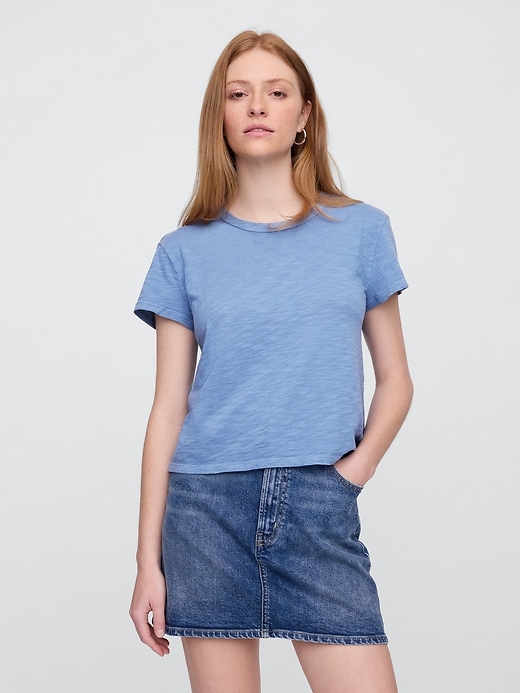 Image number 1 showing, ForeverSoft Shrunken Crewneck T-Shirt