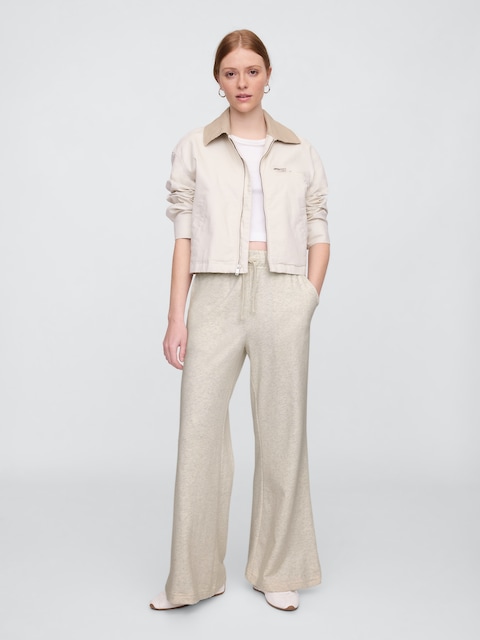Pull-On French Terry Flare Sweatpants