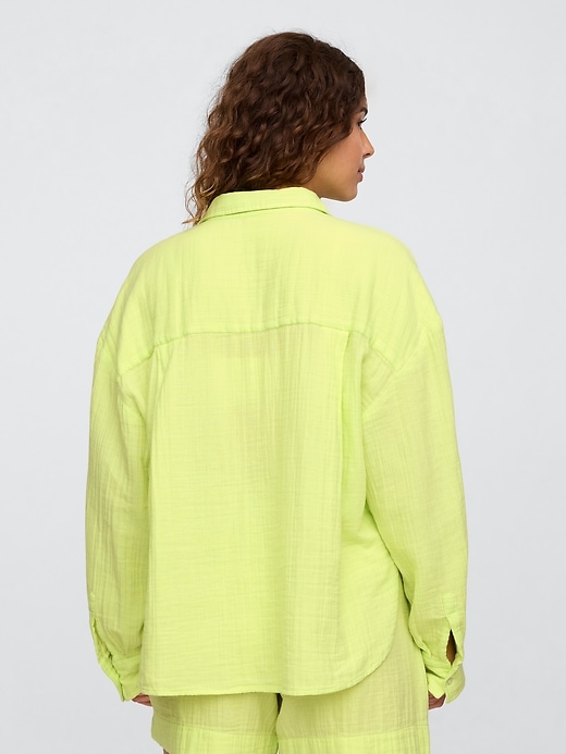 Image number 2 showing, Gauze Big Shirt