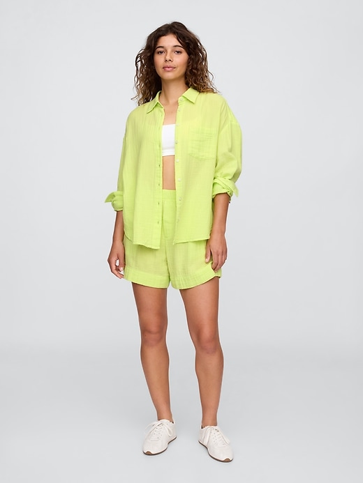 Image number 3 showing, Gauze Big Shirt