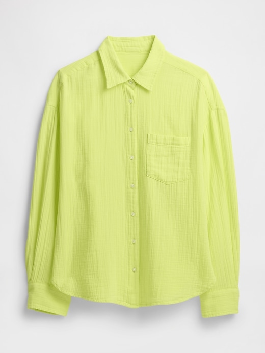 Image number 5 showing, Gauze Big Shirt